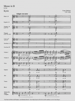 Messe in B-Dur D324 von Franz Schubert 