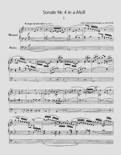 Orgelsonate Nr. 4 in a-Moll op. 98 von Joseph Gabriel Rheinberger im Alle Noten Shop kaufen (Partitur)