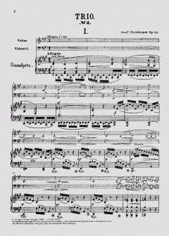 Klaviertrio Nr. 2 in A-Dur op. 112 (Joseph Gabriel Rheinberger) 
