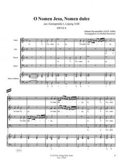 O Nomen Jesu, Nomen dulce von Johann Rosenmüller 