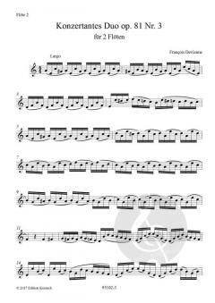 Konzertantes Duo Nr. 2 op. 81 von François Devienne 