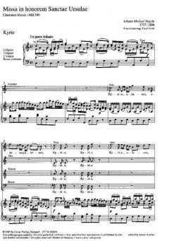 Missa in honorem Sanctae Ursulae MH 546 von Michael Haydn (Download) 