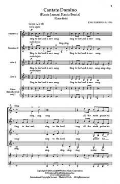 Cantate Domino von Josu Elberdin 