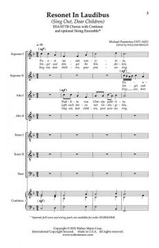 Resonet in Laudibus von Michael Praetorius 