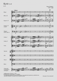 Kyrie für eine Messe in d-Moll D31 von Franz Schubert 