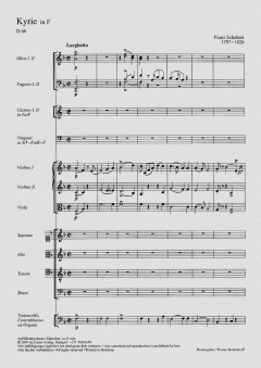Kyrie in F-Dur D66 von Franz Schubert 