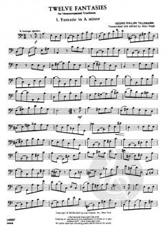 12 Fantasies von Georg Philipp Telemann 