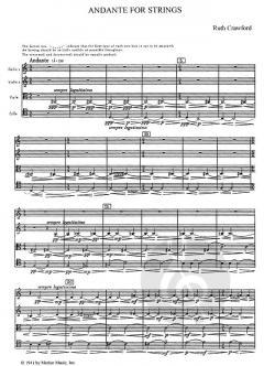 Andante for Strings von Ruth Crawford 