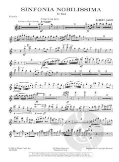 Sinfonia Nobilissima von Robert Jager 