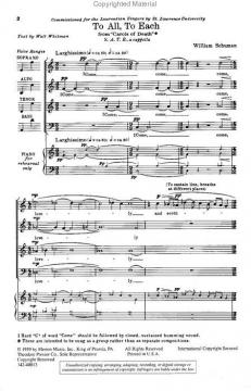 3. To All, To Each von William Schuman 