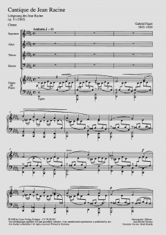Cantique de Jean Racine op. 11 (Gabriel Fauré) 