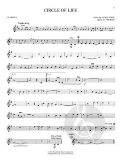 The Lion King for Clarinet 