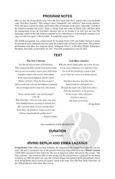 Give Me Your Tired, Your Poor von Irving Berlin (Download) 