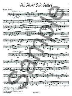 6 Short Solo Suites von Johann Sebastian Bach 