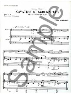 Cavatine et Scherzetto von René Berthelot für Oboe und Klavier im Alle Noten Shop kaufen