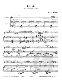 Lied von Eugene Bozza für Englischhorn und Klavier im Alle Noten Shop kaufen