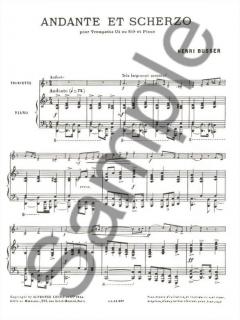 Andante et Scherzo Op. 44 von Henri Busser für Trompete in C oder B und Klavier im Alle Noten Shop kaufen