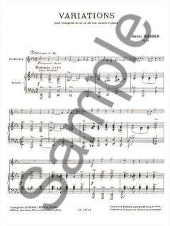Variations Op. 53 von Henri Busser für Trompete in C oder B und Klavier im Alle Noten Shop kaufen