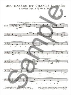380 Basses et Chants Donnes Vol. 09 von Henri Challan 