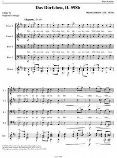 Das Dörfchen (Bürger) op. 11/1 D. 598b von Franz Schubert (Download) 