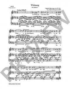 Widmung / Du bist wie eine Blume op. 25/1 und 24 von Robert Schumann (Download) 
