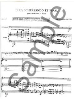Lied Scherzando et Final von Charles Chaynes 