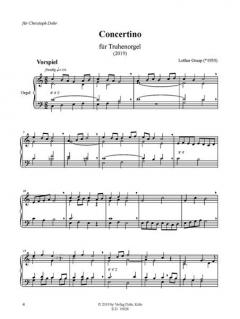 Concertino in vier Sätzen von Lothar Graap 
