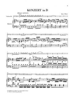 Konzert D-Dur Hob. VIIb:2 von Joseph Haydn 