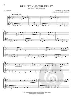 Disney Songs for 2 Clarinets 