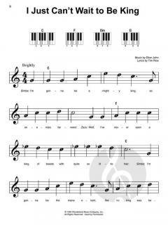 The Lion King - Super Easy Songbook von Elton John 