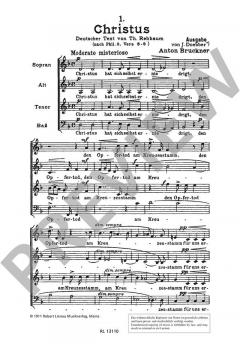 Motetten Nr. 1 von Anton Bruckner (Download) 
