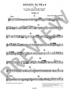 Sonata 7 a 4 in d-Moll von Johann Rosenmüller (Download) 