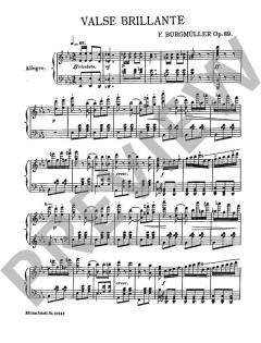 Valse brillante op. 89 von Johann Friedrich Burgmüller (Download) 
