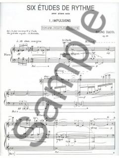 6 Etudes de Rythme von Bruno Ducol 