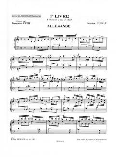 Pieces pour Clavecin Livres 1 et 2 von Jacques Duphly 