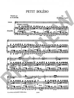 Petit Bolero von HenriRitter, E. W. Ravina (Download) 