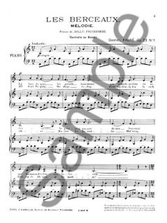 Berceaux von Gabriel Fauré 