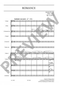 Romance f-Moll op. 11 von Antonín Dvořák (Download) 