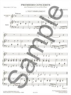 Premiers Concerts pour Trompette en Ut ou Si b et Piano von Armando Ghidoni im Alle Noten Shop kaufen
