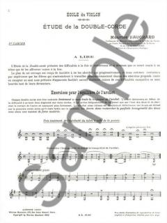 Etude Methodique De La Double Corde Vol. 1 von Maurice Hauchard 