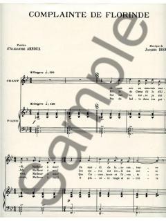 Complainte de Florinde von Jacques Ibert 