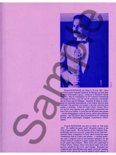 Complainte et Elegie von Francis Kleynjans 