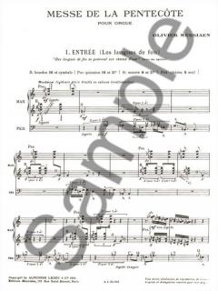 Messe De La Pentecote von Olivier Messiaen 
