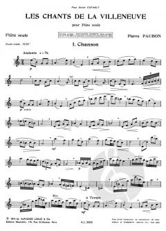 Chants de La Villeneuve von Pierre Paubon 