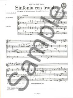 Sinfonia Con Tromba von Giuseppe Torelli für Trompete und Orgel im Alle Noten Shop kaufen