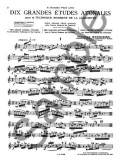 10 Grandes Etudes Atonales von Giuseppe Ruggiero 