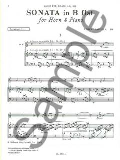 Horn Sonata von Robert L. Sanders 
