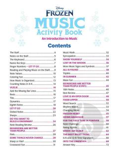 Frozen Music Activity Book von Robert Lopez 