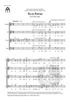 Tu es Petrus Arr. Von STTBB von Colin Mawby 