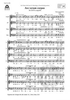 Ave verum corpus von Franz Josef Stoiber 